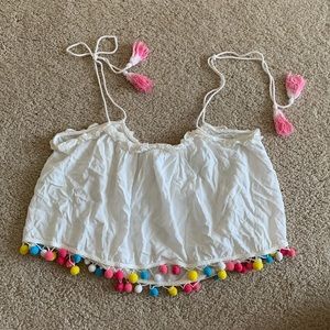 Tank top with Pom Pom’s